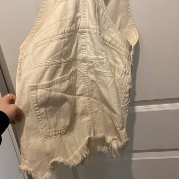 Free people distressed overall dress - Picture 3 of 3